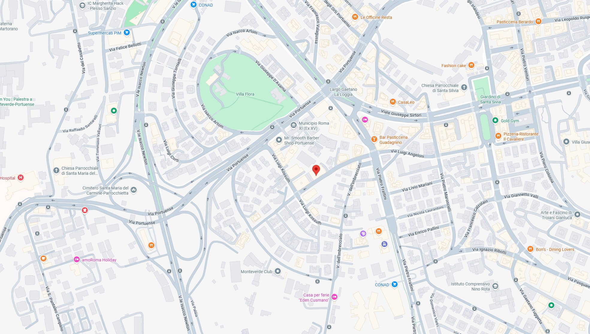 Mappa: Renova Fisioterapia, Via A. Matricardi 20c, 00149 Roma - Largo G. La Loggia